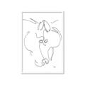 Picture of Line Drawn Horses I _GroupedProduct_Rectangle_Portrait_Framed_Matted_
