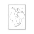 Picture of Line Drawn Horses I _GroupedProduct_Rectangle_Portrait_Framed_Matted_