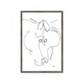 Picture of Line Drawn Horses I _GroupedProduct_Rectangle_Portrait_Framed_Matted_