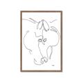 Picture of Line Drawn Horses I _GroupedProduct_Rectangle_Portrait_Framed_Matted_
