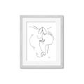 Picture of Line Drawn Horses I _GroupedProduct_Rectangle_Portrait_Framed_Matted_