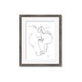 Picture of Line Drawn Horses I _GroupedProduct_Rectangle_Portrait_Framed_Matted_