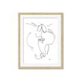 Picture of Line Drawn Horses I _GroupedProduct_Rectangle_Portrait_Framed_Matted_