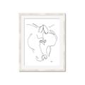 Picture of Line Drawn Horses I _GroupedProduct_Rectangle_Portrait_Framed_Matted_