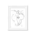 Picture of Line Drawn Horses I _GroupedProduct_Rectangle_Portrait_Framed_Matted_