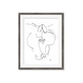 Picture of Line Drawn Horses I _GroupedProduct_Rectangle_Portrait_Framed_Matted_