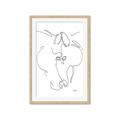 Picture of Line Drawn Horses I _GroupedProduct_Rectangle_Portrait_Framed_Matted_