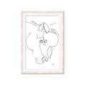 Picture of Line Drawn Horses I _GroupedProduct_Rectangle_Portrait_Framed_Matted_