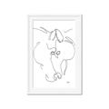 Picture of Line Drawn Horses I _GroupedProduct_Rectangle_Portrait_Framed_Matted_