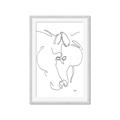 Picture of Line Drawn Horses I _GroupedProduct_Rectangle_Portrait_Framed_Matted_
