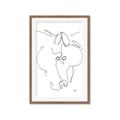 Picture of Line Drawn Horses I _GroupedProduct_Rectangle_Portrait_Framed_Matted_