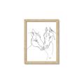 Picture of Line Drawn Horses II  _GroupedProduct_Rectangle_Portrait_Framed_Matted_