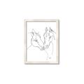 Picture of Line Drawn Horses II  _GroupedProduct_Rectangle_Portrait_Framed_Matted_