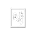 Picture of Line Drawn Horses II  _GroupedProduct_Rectangle_Portrait_Framed_Matted_