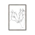 Picture of Line Drawn Horses II  _GroupedProduct_Rectangle_Portrait_Framed_Matted_