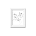Picture of Line Drawn Horses II  _GroupedProduct_Rectangle_Portrait_Framed_Matted_