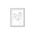 Picture of Line Drawn Horses II  _GroupedProduct_Rectangle_Portrait_Framed_Matted_