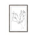 Picture of Line Drawn Horses II  _GroupedProduct_Rectangle_Portrait_Framed_Matted_