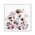 Picture of Marroon Flowers I  _GroupedProduct_Square_Framed_Matted_