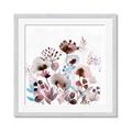 Picture of Marroon Flowers I  _GroupedProduct_Square_Framed_Matted_