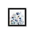 Picture of Ink Blue Flowers I  _GroupedProduct_Square_Framed_Matted_