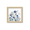 Picture of Ink Blue Flowers I  _GroupedProduct_Square_Framed_Matted_