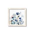 Picture of Ink Blue Flowers I  _GroupedProduct_Square_Framed_Matted_