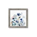 Picture of Ink Blue Flowers I  _GroupedProduct_Square_Framed_Matted_