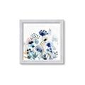 Picture of Ink Blue Flowers I  _GroupedProduct_Square_Framed_Matted_