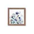 Picture of Ink Blue Flowers I  _GroupedProduct_Square_Framed_Matted_