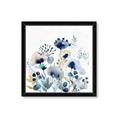 Picture of Ink Blue Flowers I  _GroupedProduct_Square_Framed_Matted_