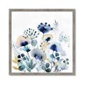 Picture of Ink Blue Flowers I  _GroupedProduct_Square_Framed_Matted_