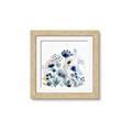 Picture of Ink Blue Flowers I  _GroupedProduct_Square_Framed_Matted_