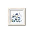 Picture of Ink Blue Flowers I  _GroupedProduct_Square_Framed_Matted_