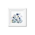 Picture of Ink Blue Flowers I  _GroupedProduct_Square_Framed_Matted_