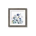 Picture of Ink Blue Flowers I  _GroupedProduct_Square_Framed_Matted_
