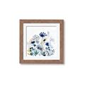 Picture of Ink Blue Flowers I  _GroupedProduct_Square_Framed_Matted_