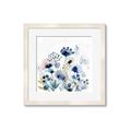 Picture of Ink Blue Flowers I  _GroupedProduct_Square_Framed_Matted_