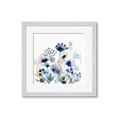 Picture of Ink Blue Flowers I  _GroupedProduct_Square_Framed_Matted_