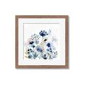 Picture of Ink Blue Flowers I  _GroupedProduct_Square_Framed_Matted_