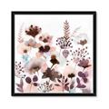 Picture of Maroon Flowers II _GroupedProduct_Square_Framed_Matted_