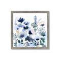 Picture of Ink Blue Flowers II  _GroupedProduct_Square_Framed_Matted_