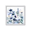 Picture of Ink Blue Flowers II  _GroupedProduct_Square_Framed_Matted_