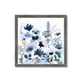 Picture of Ink Blue Flowers II  _GroupedProduct_Square_Framed_Matted_