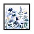 Picture of Ink Blue Flowers II  _GroupedProduct_Square_Framed_Matted_