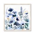 Picture of Ink Blue Flowers II  _GroupedProduct_Square_Framed_Matted_