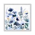 Picture of Ink Blue Flowers II  _GroupedProduct_Square_Framed_Matted_