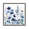 Picture of Ink Blue Flowers II  _GroupedProduct_Square_Framed_Matted_