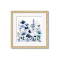 Picture of Ink Blue Flowers II  _GroupedProduct_Square_Framed_Matted_