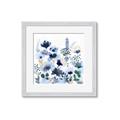 Picture of Ink Blue Flowers II  _GroupedProduct_Square_Framed_Matted_